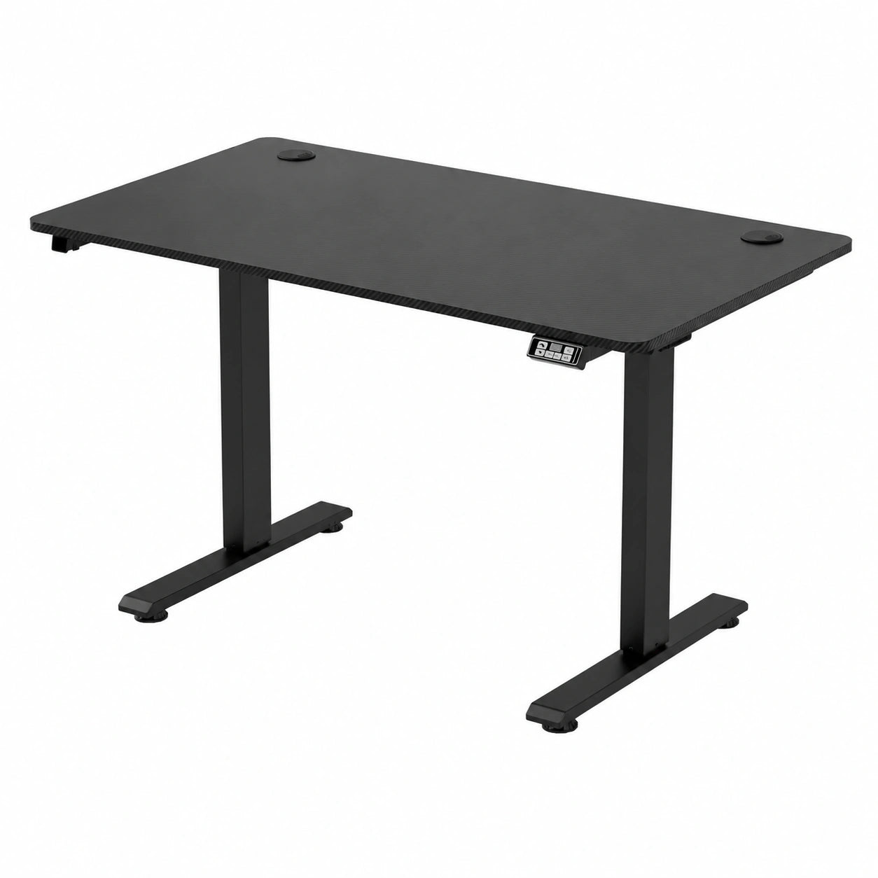 Bureau, réglable, coloris noir, 140 x 68 cm, pour l’espace de travail