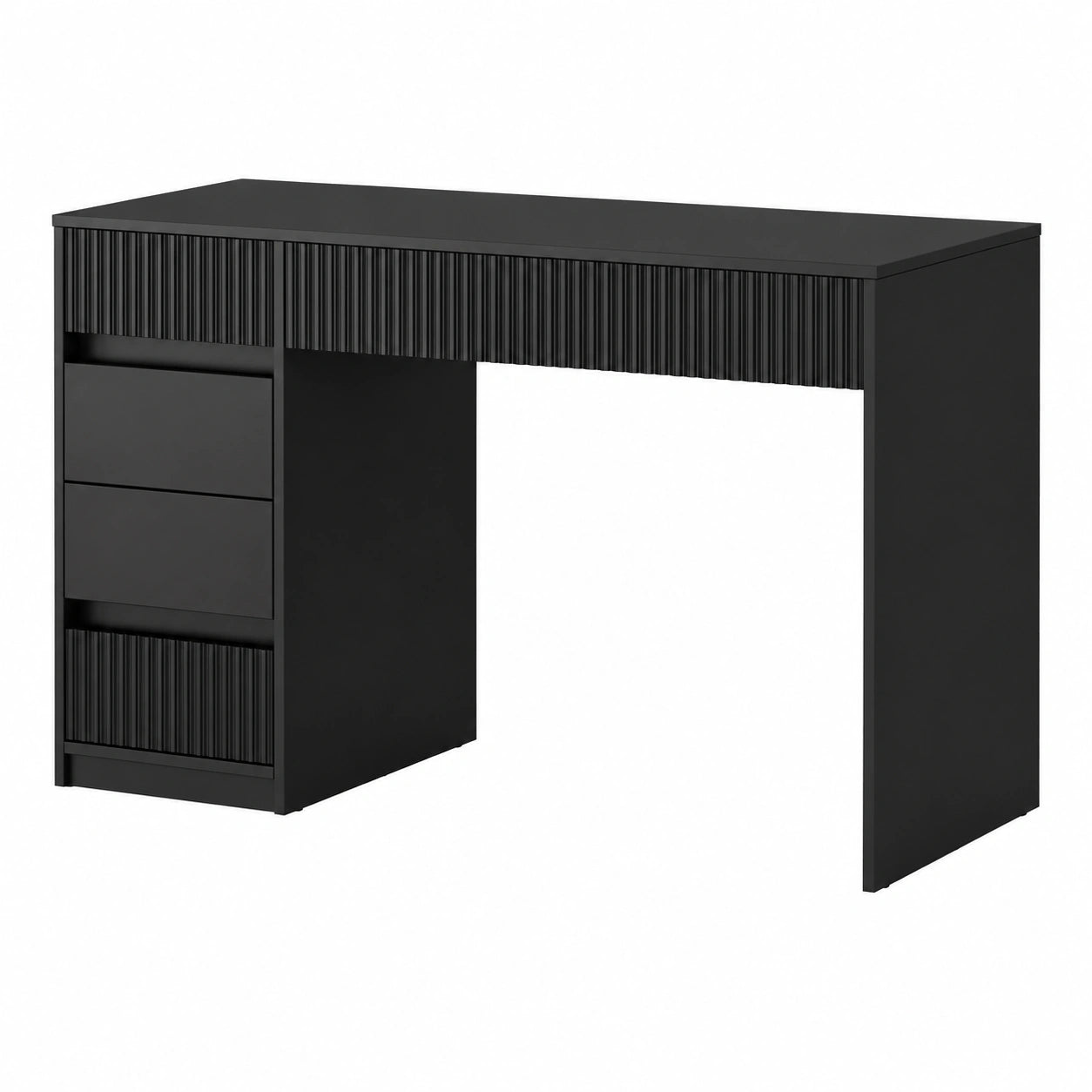 Bureau, avec tiroirs, coloris noir, 120 x 55 cm, pour l’espace de travail