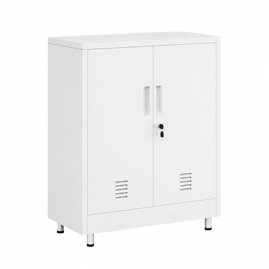 Armoire, réglable, avec rangement, avec étagères, en métal, coloris blanc, pour la chambre