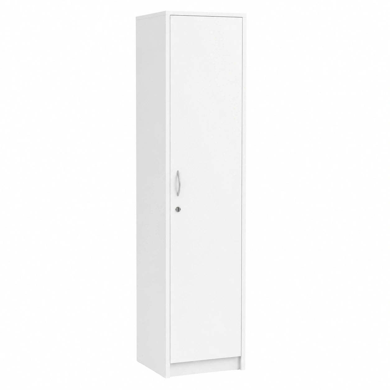 Armoire, avec rangement, avec portes, coloris blanc, 180 x 44,5 x 35 cm, pour la chambre