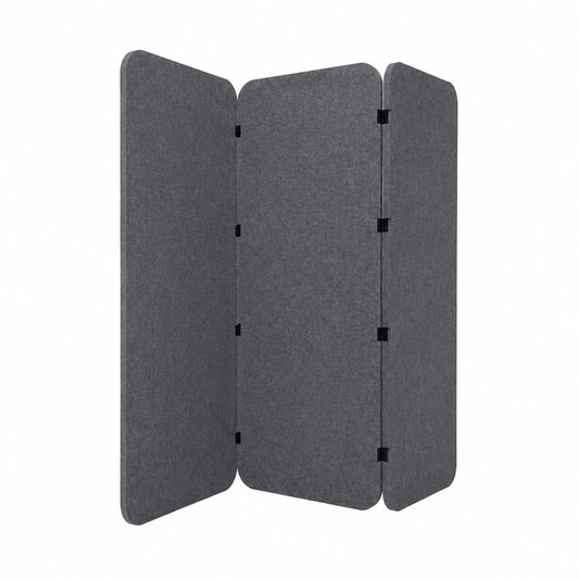 Bureau, coloris gris, 3 pièces, pour l’espace de travail