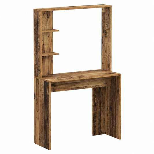 Bureau, avec étagères, 78,5 x 37 x 154,5 cm, pour l’espace de travail