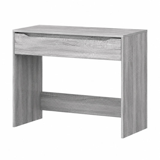 Bureau, avec tiroirs, coloris gris, 100 x 50 x 78 cm, pour l’espace de travail