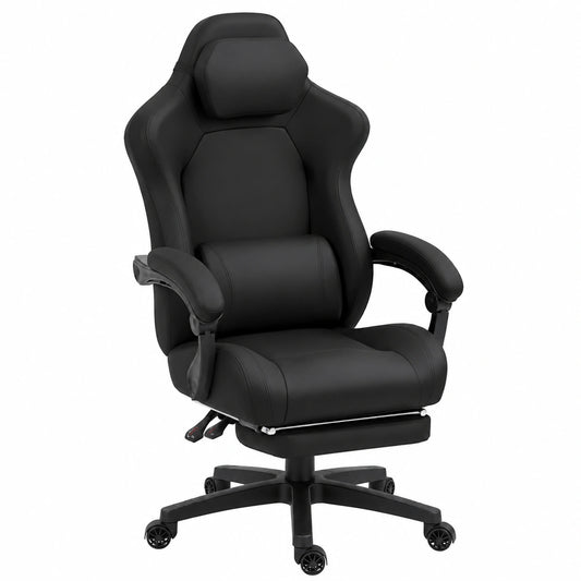 Fauteuil, réglable, en velours, coloris noir, pour le salon ou la chambre