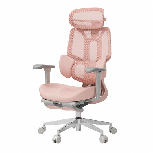 Bureau, pivotant, réglable, coloris rose, pour l’espace de travail